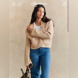 Sezane Teo Jacket Mottled Beige